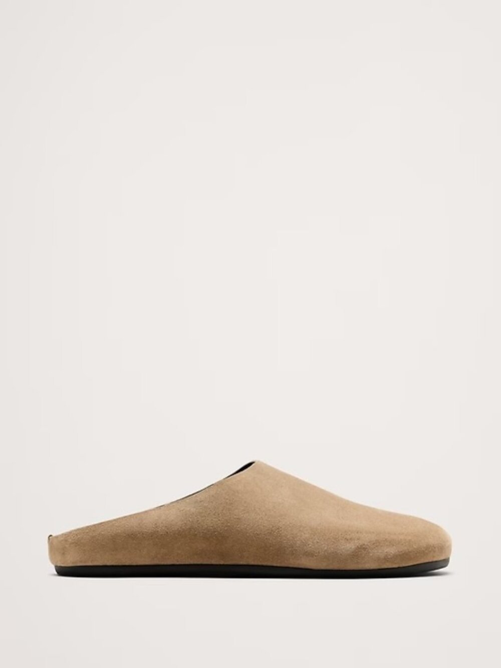 Banana Republic Leather Essential Clog in Taupe Suede SZ 9